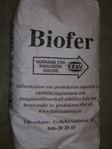 Benmjöl Biofer 30 kg  NPK 7-9-0